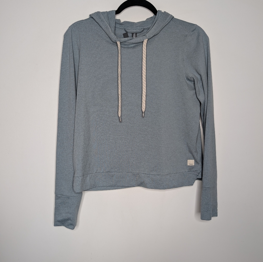 Vuori Halo Essential Blue Gray Hoodie Sweatshirt XS - Picture 2 of 6